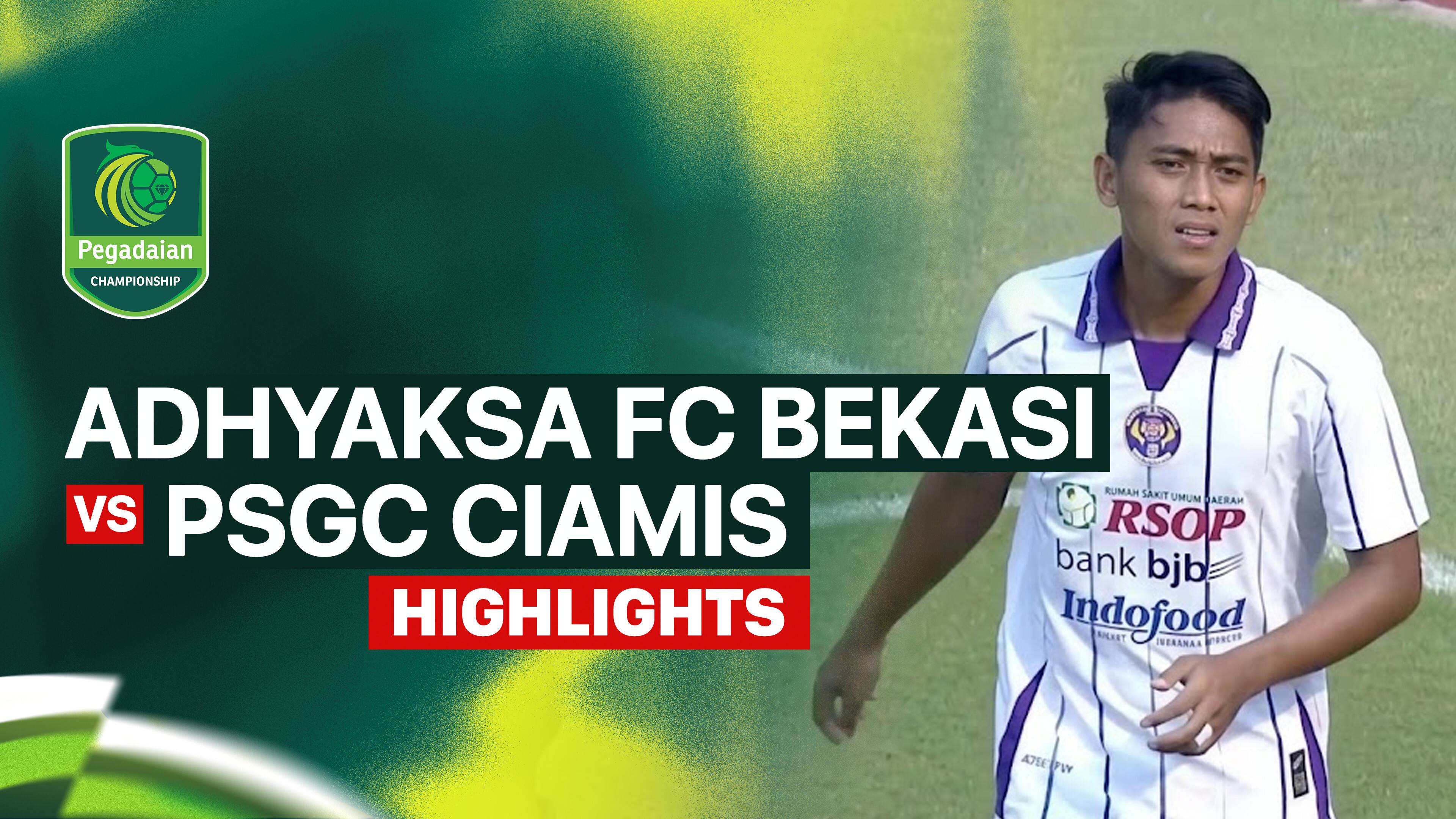 Adhyaksa FC Bekasi vs PSGC Ciamis