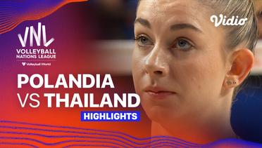 Polandia vs Thailand - Highlights | Women's Volleyball Nations League 2024
