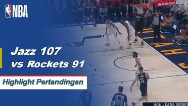 NBA | Cuplikan Hasil Pertandingan : Jazz 107 vs Rockets 91