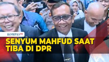 Senyum Mahfud MD Saat Tiba di DPR Disambut Arsul Sani, Siap Terbuka Soal Dugaan TPPU Rp 349 Triliun