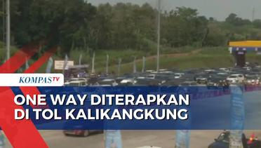One Way Diterapkan, Tol Kalikangkung Sore Ini Ramai Lancar | 24 April 2023