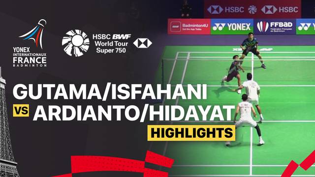 Sabar Karyaman Gutama/Moh Reza Pahlevi Isfahani (INA) vs Muhammad Rian Ardianto/Rahmat Hidayat (INA) - Highlight | YONEX French Open 2025