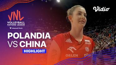 Match Highlights | Polandia vs China | Women’s Volleyball Nations League 2023