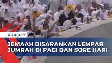 Petugas Haji Imbau Jemaah yang Tidak Kuat Secara Fisik untuk Lempar Jumroh Agar Bisa Dibadalkan