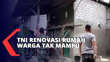 TNI-Polri Rehab Rumah Warga Tak Layak Huni