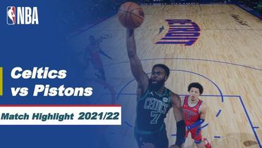 Match Highlight | Boston Celtics vs Detroit Pistons | NBA Regular Season 2021/22