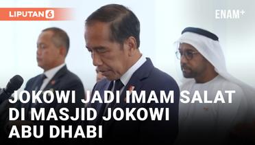 Presiden Jokowi Berkunjung dan Jadi Imam Salat di Masjid Joko Widodo Abu Dhabi