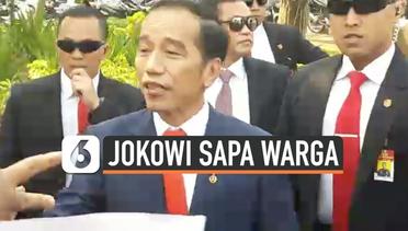Aksi Jokowi Turun Mobil Demi Sapa Warga di Kawasan Monas