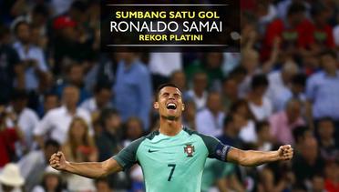 Sumbang Satu Gol Lawan Wales, Ronaldo Samai Rekor Platini