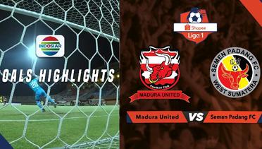 Madura United (1) vs Semen Padang FC (1) - Goal Highlights | Shopee Liga 1