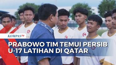 Menhan Prabowo Tengok Tim Persib Bandung U-17 yang Dikirim Pelatihan di Doha, Qatar