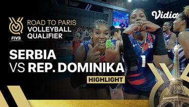 Match Highlights | Serbia vs Republik Dominika | Women's FIVB Road to Paris Volleyball Qualifier 2023