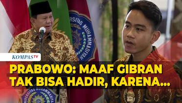 Prabowo Minta Maaf hingga Ungkap Alasan Gibran Tak Hadiri Dialog Terbuka Muhammadiyah