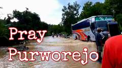 Banjir Purworejo tak kunjung surut | rumah warga dan jalanan masih tergenang air Maret 2019