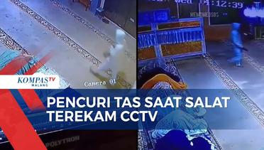 Terekam CCTV, Pria Curi Tas Jamaah saat Salat di Masjid