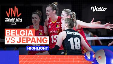 Match Highlights | Belgia vs Jepang | Women's Volleyball Nations League 2022