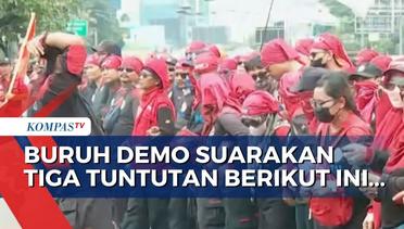 Gelar Demo, Massa Buruh Tolak PERPPU Omnibus Law, RUU Kesehatan Hingga Minta Sahkan RUU PPRT!