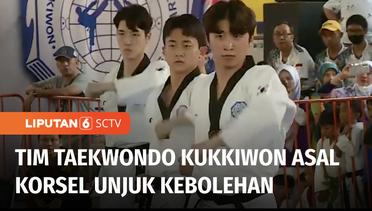 Tim Freestyle Taekwondo Andalan Asal Korsel, Kukkiwon Unjuk Kebolehan di GOR Bekasi | Liputan 6