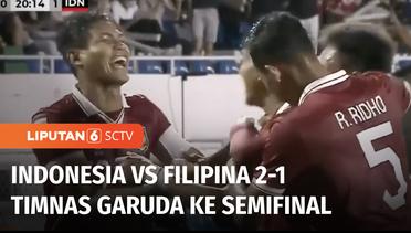 Timnas Indonesia Tundukkan Filipina 2-1 di Laga Terakhir Grup A Piala AFF 2022 | Liputan 6