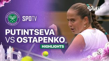 Yulia Putintseva (KAZ) vs Jelena Ostapenko (LAT) - Highlights | Wimbledon 2024 - Ladies Singles