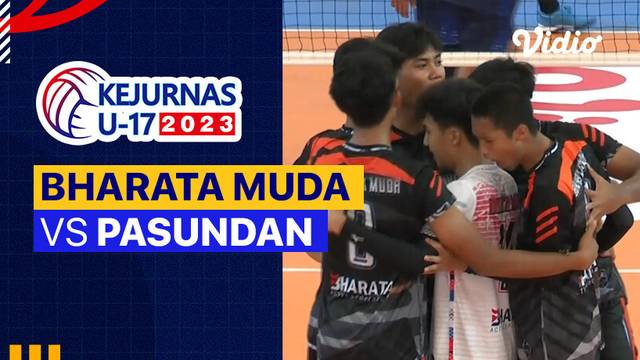 Putra: Bharata Muda vs Pasundan - Full Match | Kejurnas Bola Voli Antarklub U-17 2023