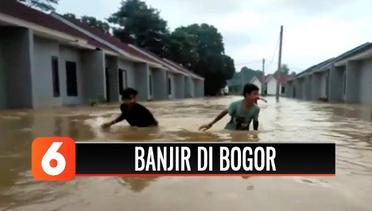 Banjir Terjang Permukiman di Bogor Dini Hari Tadi, Warga Belum Selamatkan Harta Benda