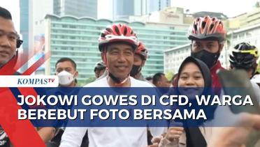 Begini Antusiasme Warga di Momen CFD Pertama Jokowi Setelah Pencabutan PPKM!
