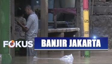 Kawasan Kebon Pala Jakarta Masih Digenangi Banjir 1 Meter
