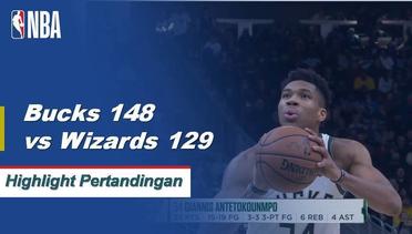 NBA I Cuplikan Pertandingan  Bucks 148 vs Wizards 129