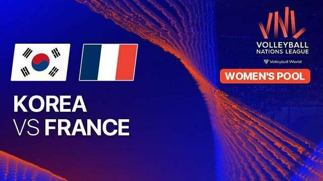 Women: Korea vs France - Full Match | Volleyball Nations League 2025
