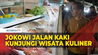 Momen Jokowi Jalan Kaki Kunjungi Wisata Kuliner di Labuan Bajo
