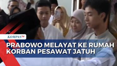 Menhan Prabowo Subianto Melayat ke Rumah Korban Pesawat TNI AU yang Jatuh!