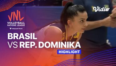 Match Highlights | Brasil vs Republik Dominika | Women’s Volleyball Nations League 2023