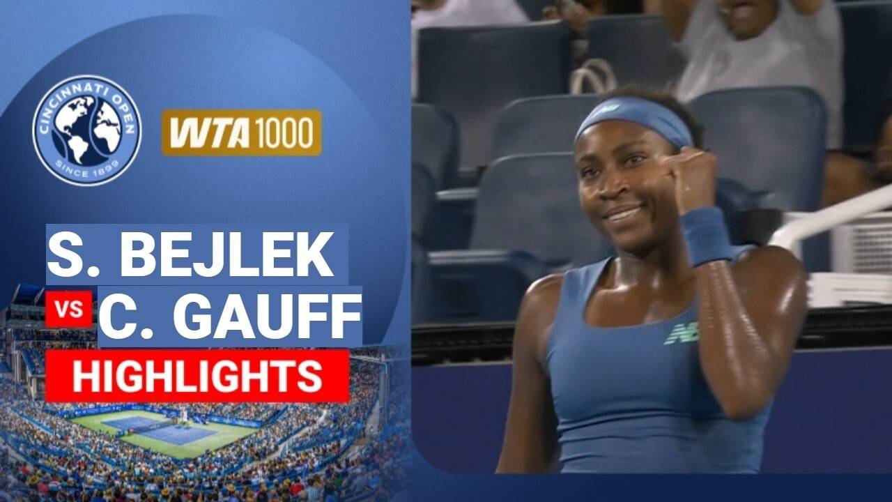 Sara Bejlek vs Coco Gauff - Semifinal | WTA 1000: Cincinnati Open 2026