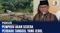 Tanggul Baswedan Jebol, Petugas Tutup Sementara Tanggul dengan Karung Pasir | Fokus