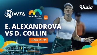 Semifinal: Ekaterina Alexandrova vs Danielle Collins - Highlights | WTA Miami Open 2024