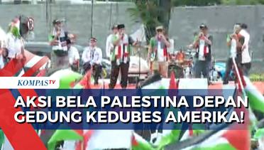 Majelis Ormas Islam Pimpin Aksi Bela Palestina di Depan Gedung Kedubes Amerika Serikat!
