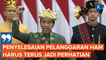 Jokowi Sampaikan Penyelesaian Kasus HAM dan Korupsi Jadi Prioritas Pemerintah