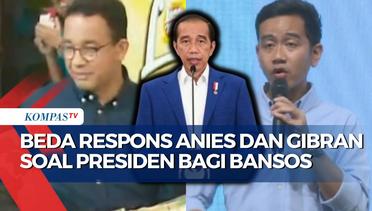 Beda Tanggapan Anies dan Gibran Soal Presiden Jokowi Bagi Bansos di Masa Kampanye Pemilu 2024