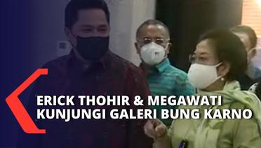 Ditemani Menteri BUMN Erick Thohir, Megawati Kunjungi Galeri Bung Karno di Gedung Sarinah Jakarta