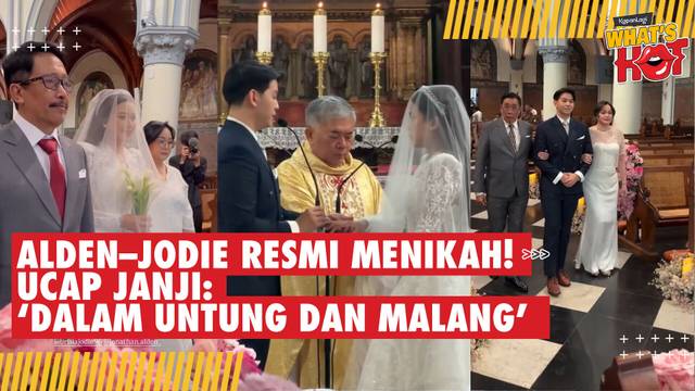 Resmi Menikah! Jonathan Alden & Brisia Jodie Ucap Janji Suci di Gereja Katedral