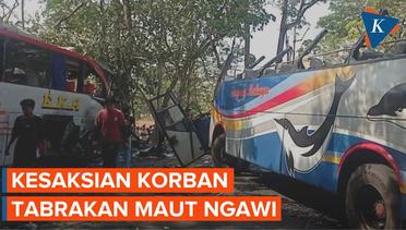 Kesaksian Penumpang Selamat Dalam Kecelakaan Bus Eka vs Sugeng Rahayu