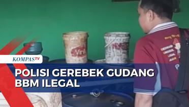 Polisi Gerebek Gudang BBM Ilegal di Banyuasin Sumatera Selatan, 50 Drum Disita!