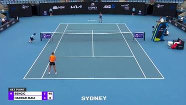 Match Highlights | Belinda Bencic vs Beatriz Haddad Maia | WTA Sydney Tennis Classic 2022