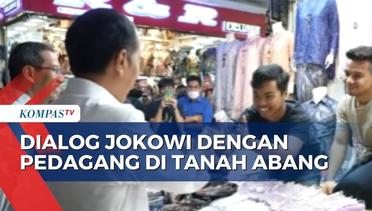 Tinjau Pasar Tanah Abang Usai PPKM Dicabut, Jokowi: Semoga Pedagang Optimis di 2023