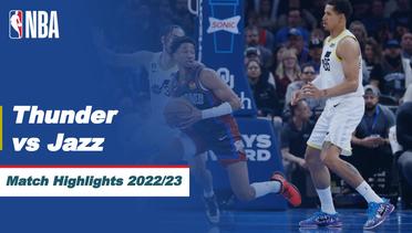 Match Highlights | Oklahoma City Thunder vs Utah Jazz | NBA Regular Season 2022/23