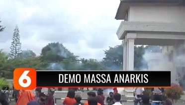 Anarkis! Kantor Dirusak, hingga Perang Gas Air Mata Warnai Aksi Demo di Jambi dan Medan