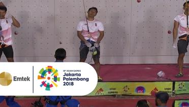 ALL INDONESIAN FINAL!! FINAL!! Tim Sport Climbing Putra Indonesia 2 Kalahkan China 2 dalam Speed Relay Putra