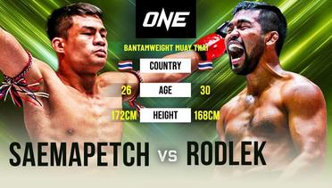 Muay Thai Full Fight | Saemapetch vs. Rodlek | ONE Super Series