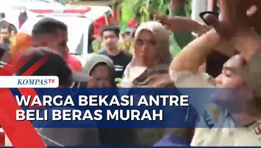 Operasi Pasar Beras Murah di Bekasi Diwarnai Kericuhan